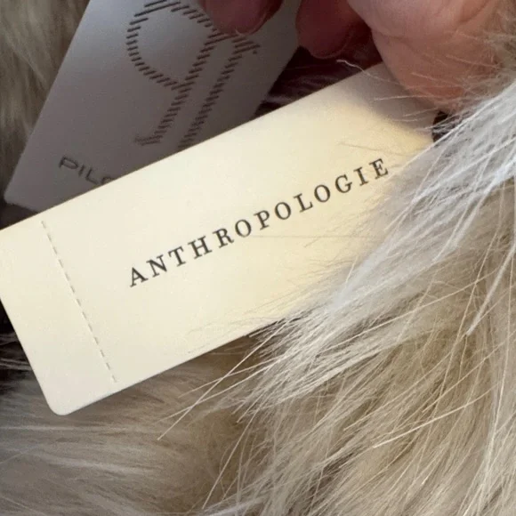 Anthropology, Pilcro Faux Fur Teddy Jacket - Cream and Brown - Picture 9 of 15